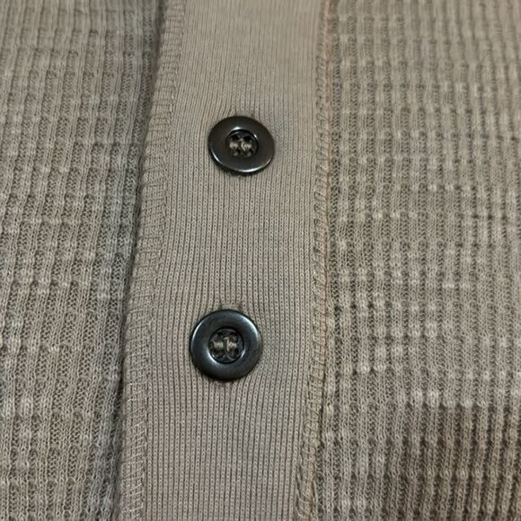 Iowa State Cyclones Men’s Waffle Henley Shirt Colosseum Stitched Fan Large New - Picture 6 of 9